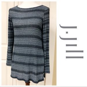 J Jill blue gray sweater